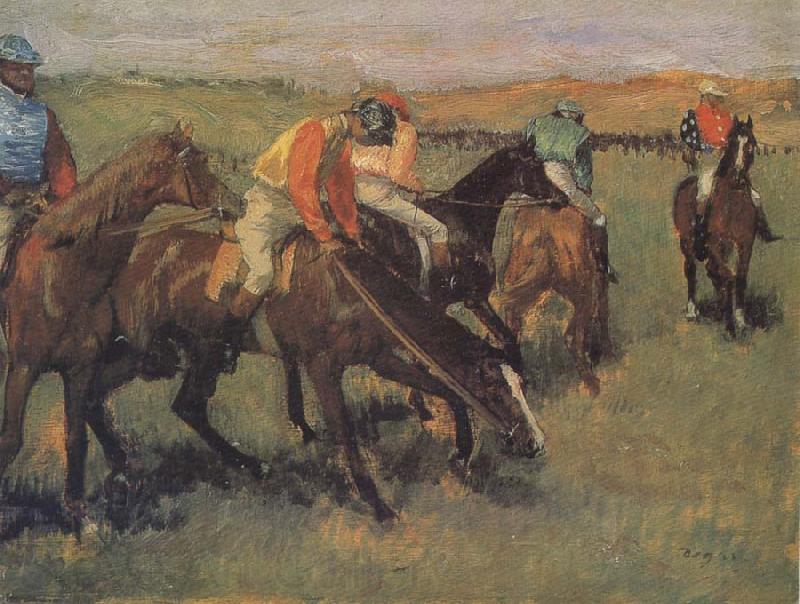 Edgar Degas Before the race Spain oil painting art